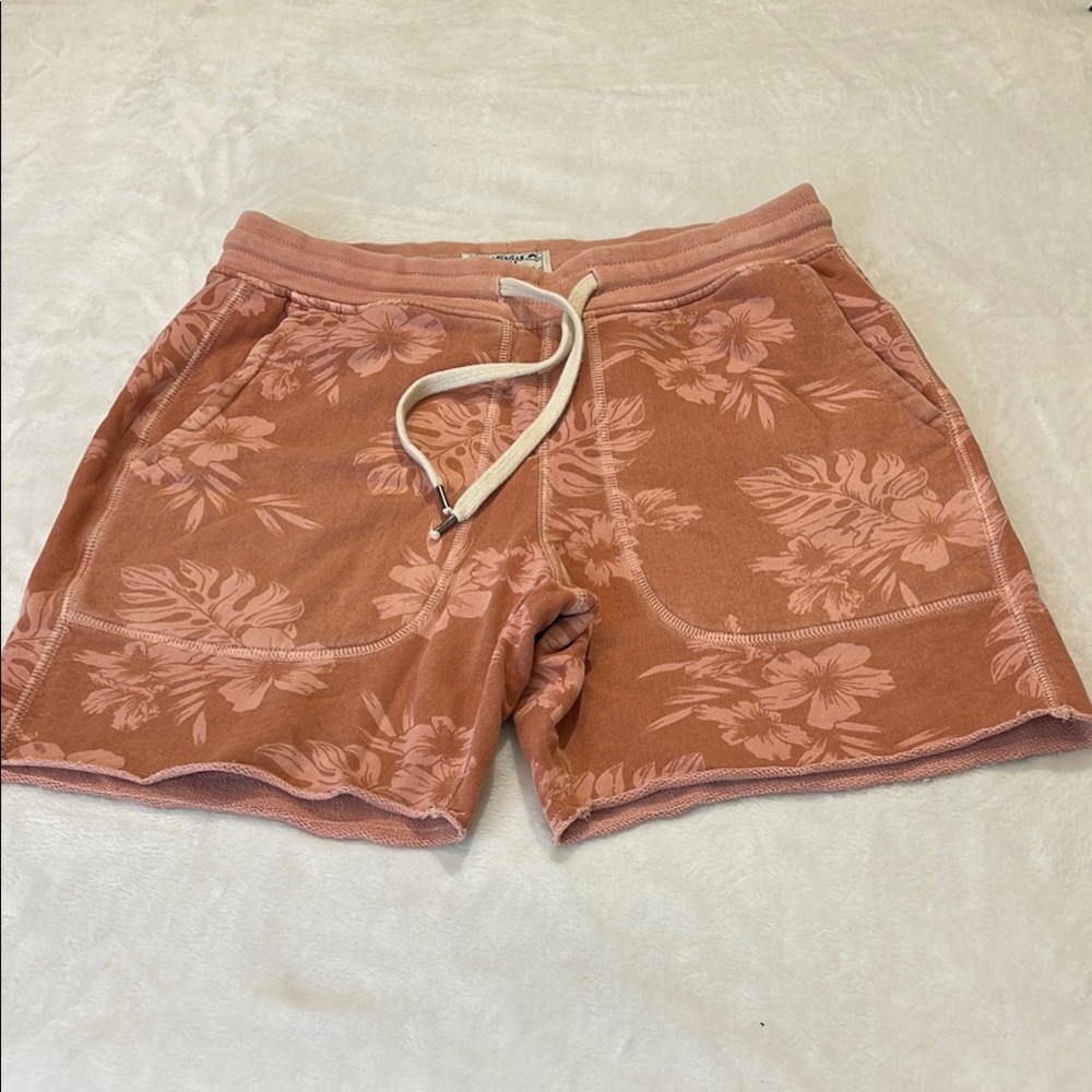 AMERICAN EAGLE SIZE S Floral Tan/Pink  Womens Shorts